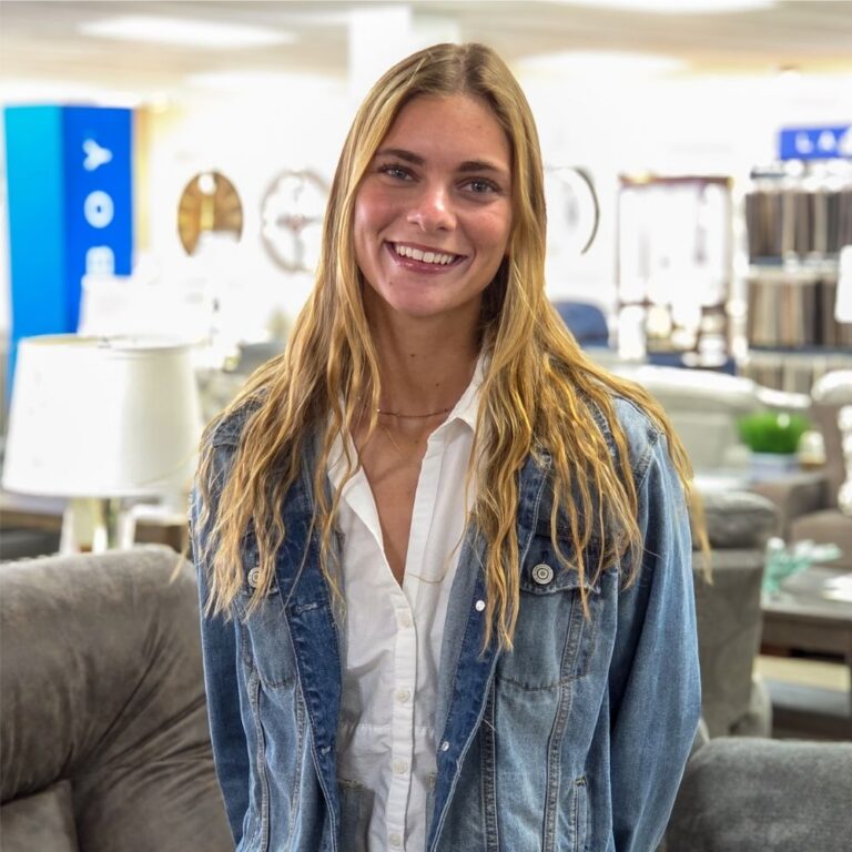 Abbie Mauk, sale associate and social media coordinator at Reinholt's Furniture & Mattresses.